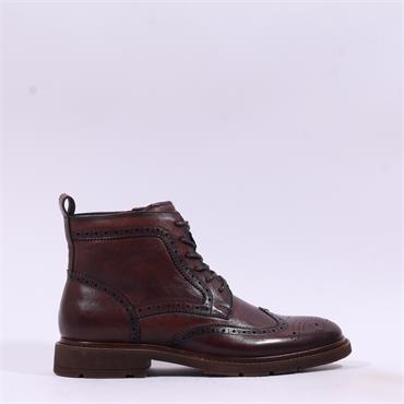 Tommy Bowe Barre Wingtip Ankle Boot - Dark Ale